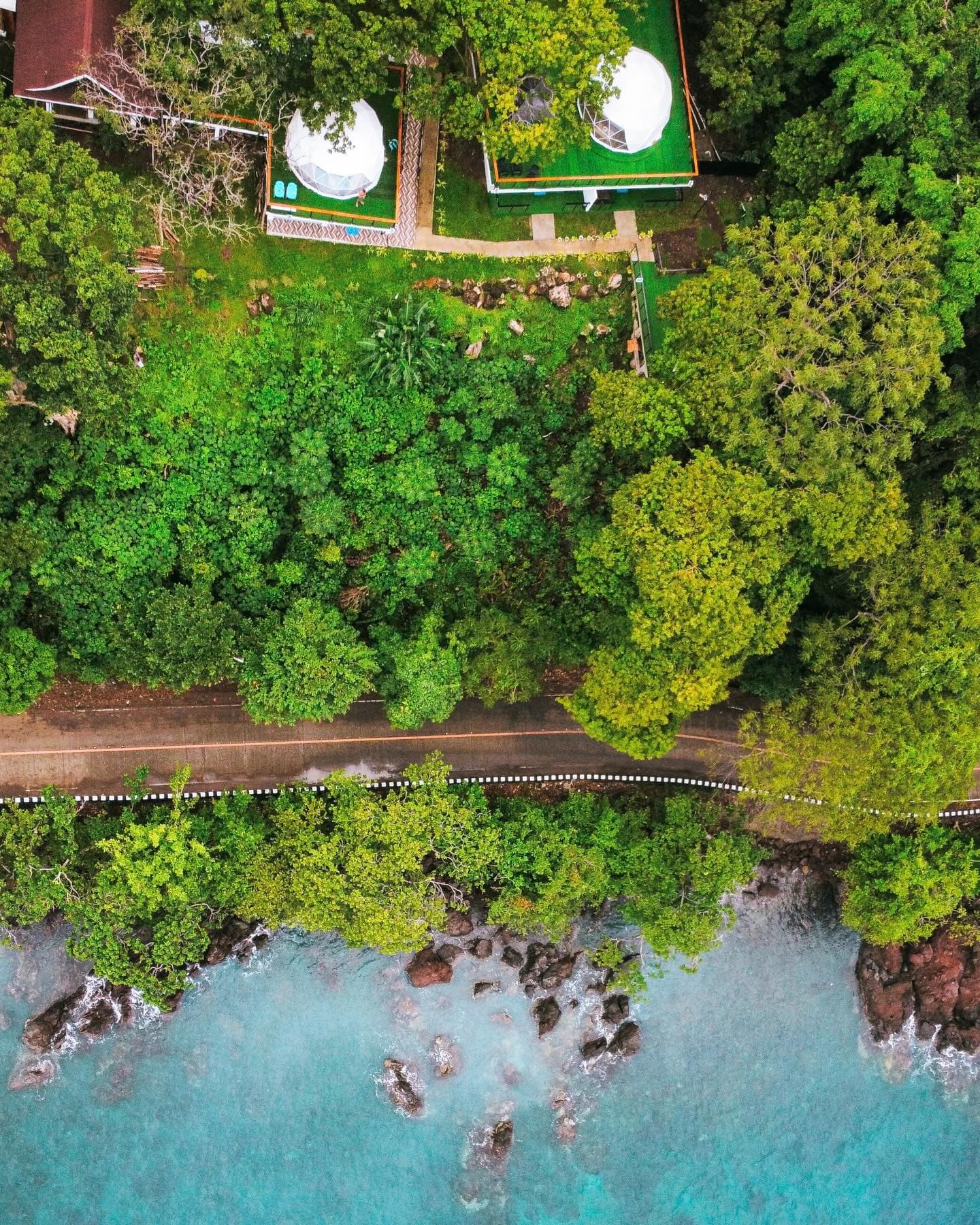 Aerial view of Camiguin from Txaleta